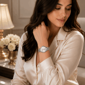 Scanshop India Women Dial & Stainless Steel Straps Analogue Watch TN Silver & Bracelet Silver