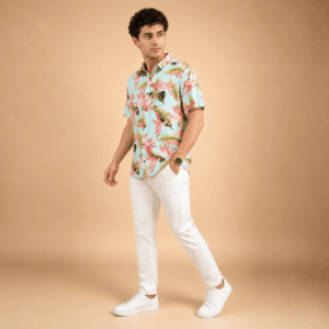 Scanshop India Men Comfort Tropical Printed Casual Shirt