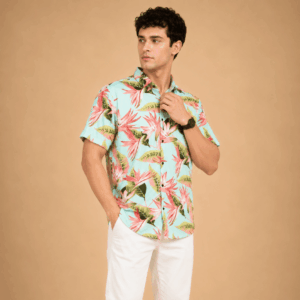 Scanshop India Men Comfort Tropical Printed Casual Shirt