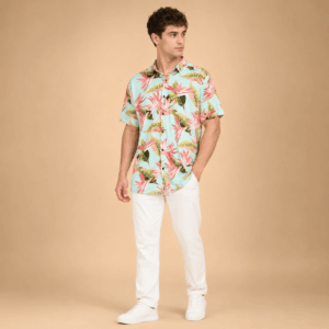 Scanshop India Men Comfort Tropical Printed Casual Shirt