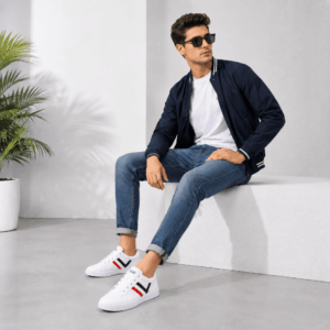 Scanshop India Men White Sneakers