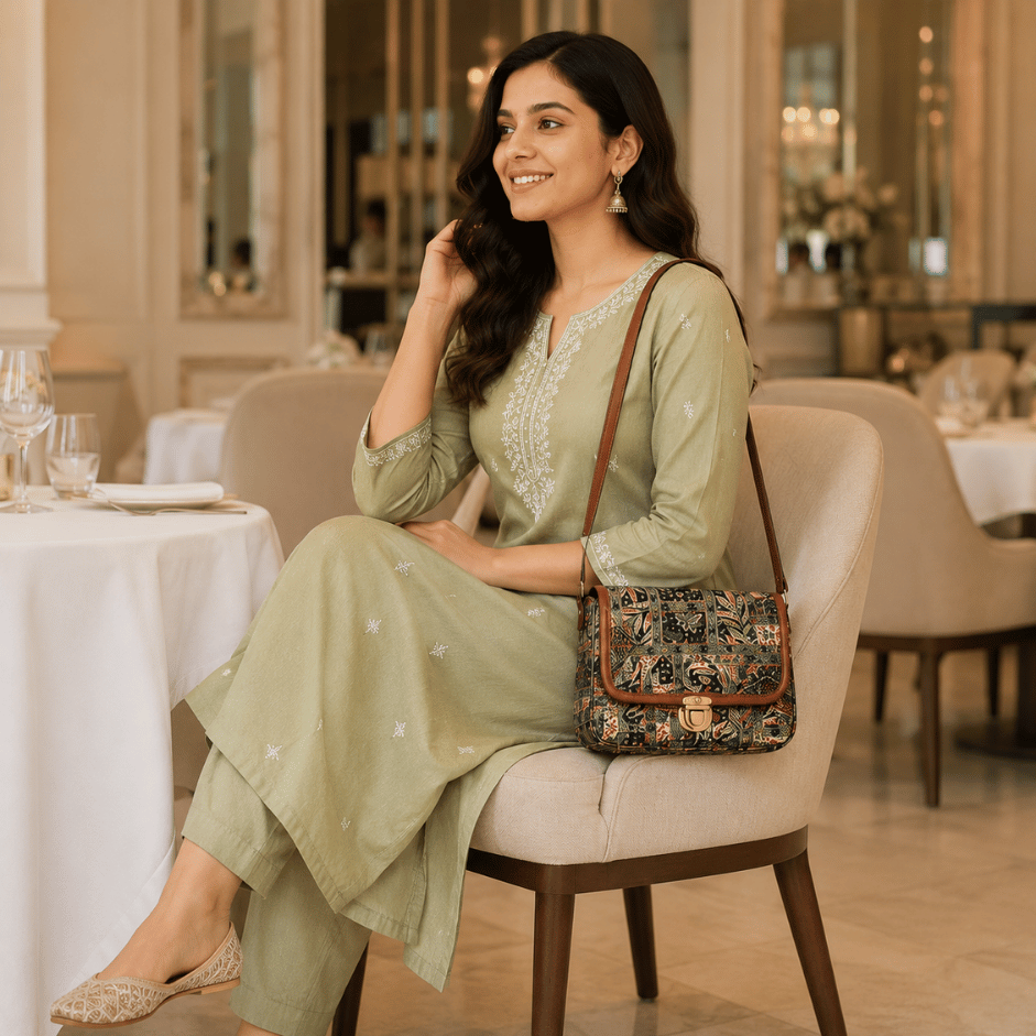 Scanshop India Navrang Floral Women's Sling Bag 2