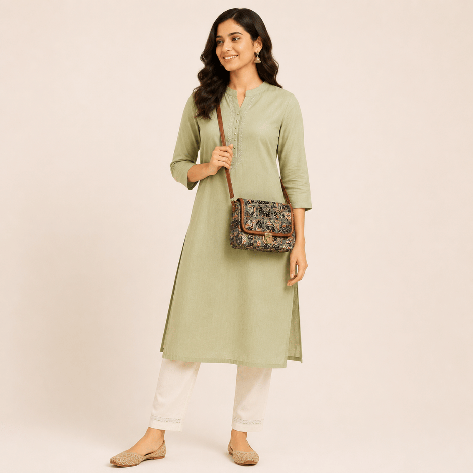 Scanshop India Navrang Floral Women's Sling Bag 3