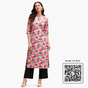 Scanshop India Women's Everyday Floral Print Kurta