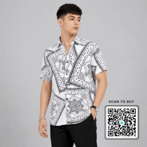 Scanshop India Floral Printed Spread Collar Short Sleeves Comfort Shirt