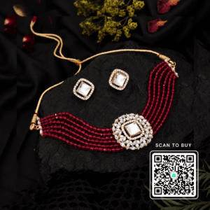 Scanshop India Gold-Plated Stone-Jewellery Set