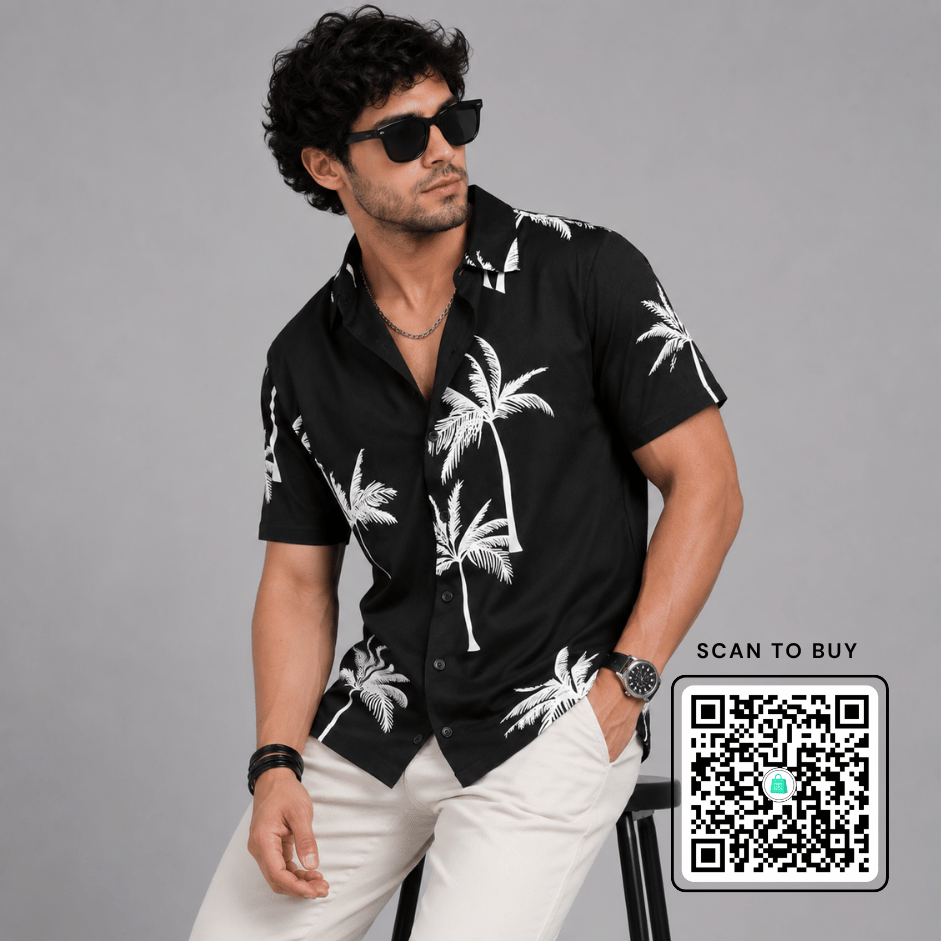 Scanshop India Men Comfort Floral Opaque Printed Casual Shirt