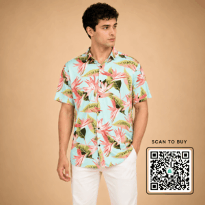 Scanshop India Men Comfort Tropical Printed Casual Shirt