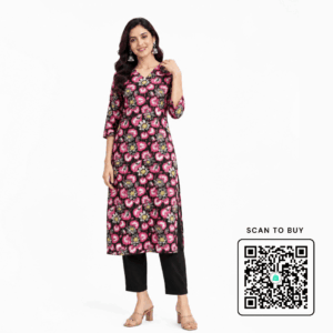 Scanshop India Women's Floral Printed Kurta
