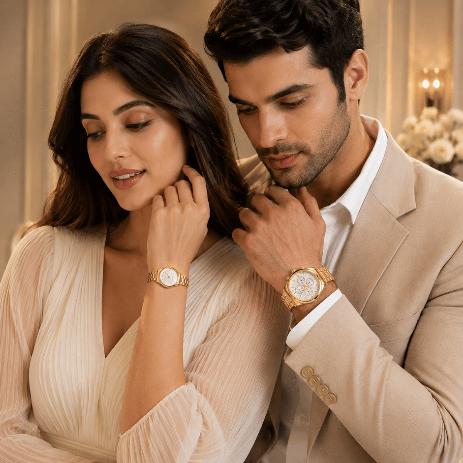 Scanshop India Unisex Pack Of 2 Bracelet Style Straps Analogue Watch 4