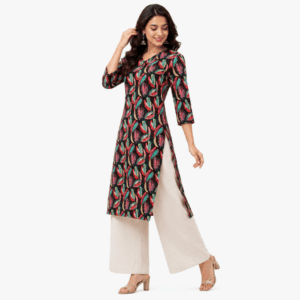 Scanshop India Women's Ethnic Floral Print Kurta