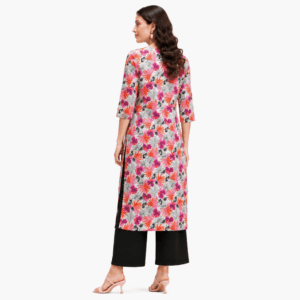 Scanshop India Women's Everyday Floral Print Kurta