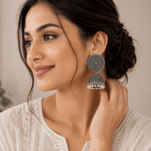 Scanshop India Circular Jhumkas Earrings