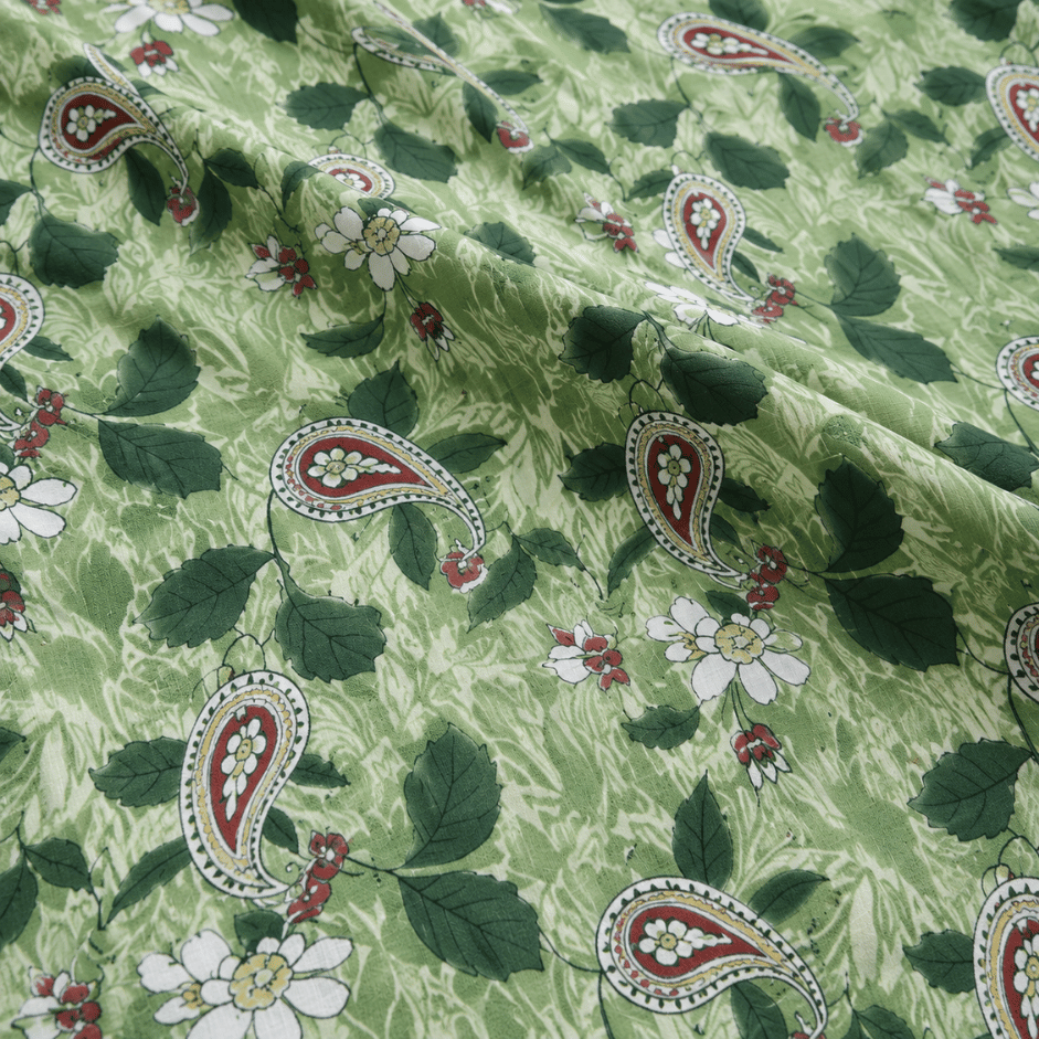 Scanshop India Green Bedsheet with 2 Pillow Covers 3