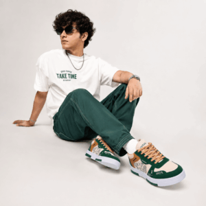 Scanshop India Flower Men Colourblocked Lace-Ups Sneakers