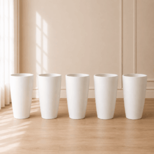 Scanshop India Minimalist White Plant Pots