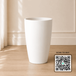 Scanshop India Minimalist White Plant Pots