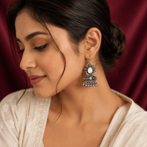 Scanshop India Geometric Drop Earrings
