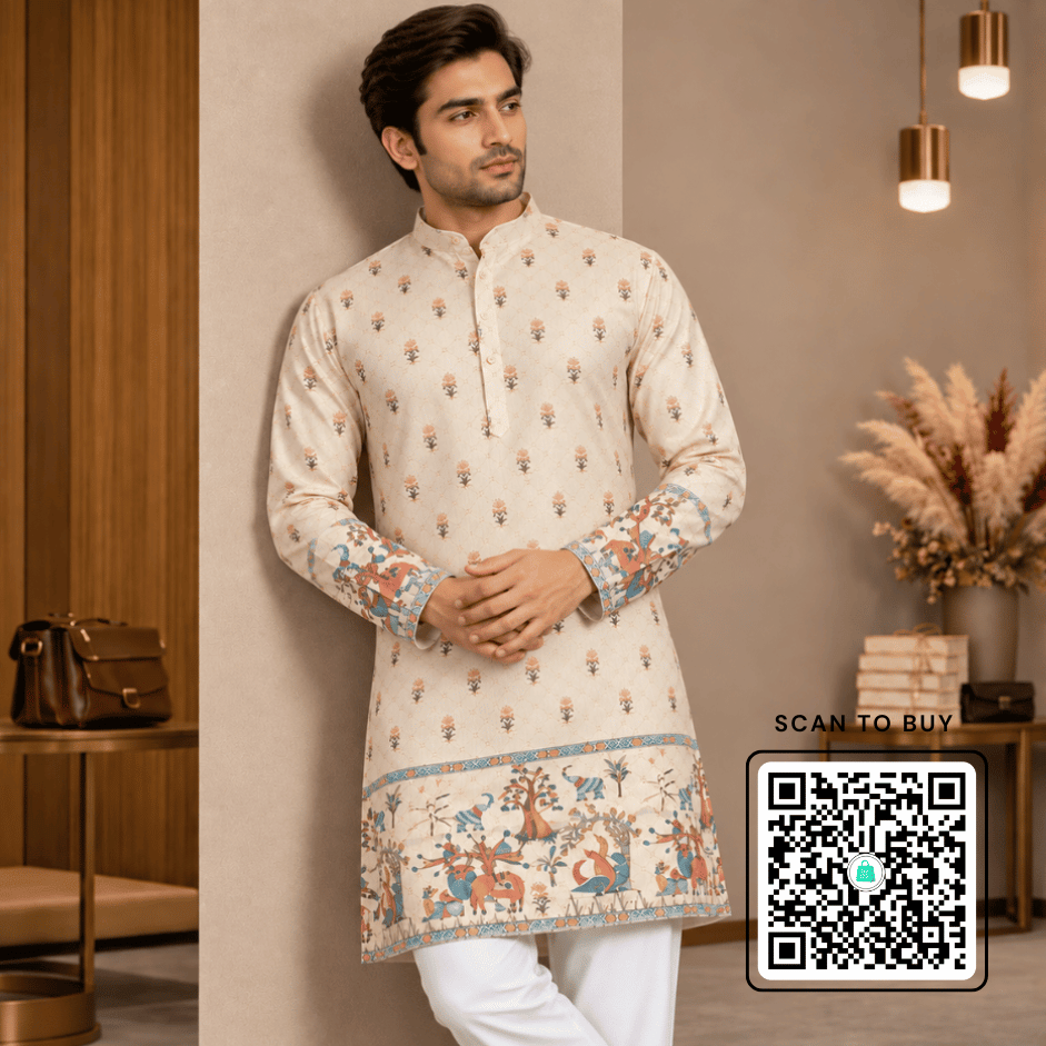 Krishna Ethnic Men Ethnic Motifs Printed Kurta