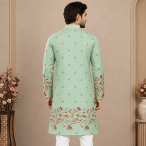 Krishna Ethnic Men Floral Printed Floral Kurta (1)