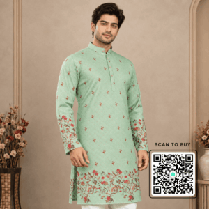 Krishna Ethnic Men Floral Printed Floral Kurta