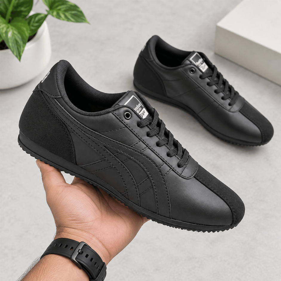 Vanshika Lifestyle Classic All Black Sneakers (1)