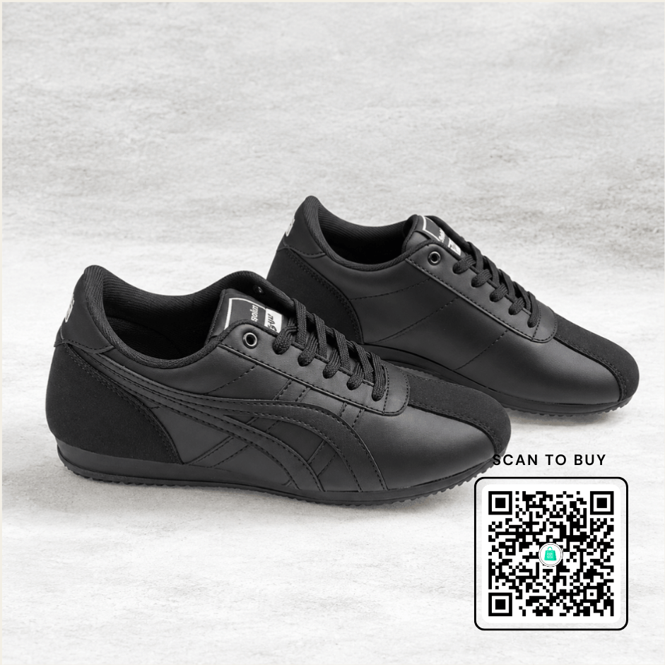Vanshika Lifestyle Classic All Black Sneakers