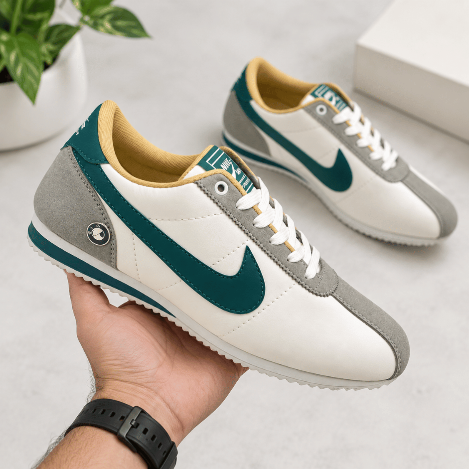 Vanshika Lifestyle Classic Green Accent Sneakers (1)