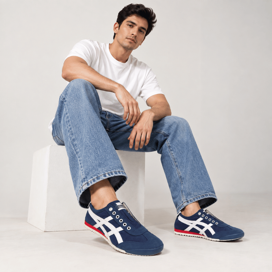Vanshika Lifestyle Navy & White Urban Sneakers 2