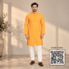 Krishna Ethnic Men Festive Wear Mustard Yellow Kurta
