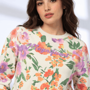 Scanshop India Women Floral Print Relaxed Fit Sweatshirt (1)