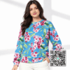 Scanshop India Women Floral Print Relaxed Fit Sweatshirt