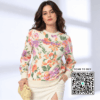 Scanshop India Women Floral Print Relaxed Fit Sweatshirt
