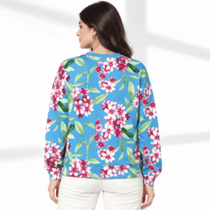Women Floral Print Relaxed Fit Sweatshirt (3)