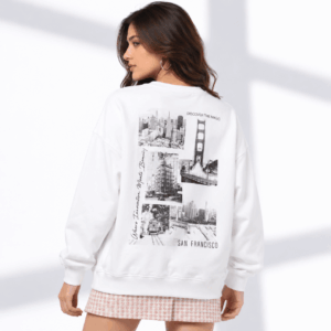Women Graphic Print Relaxed Fit Crew-Neck Sweatshirt (2)