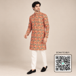 Krishna Ethnic Men Multicolored Geometric Printed Kurta