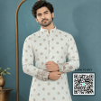 Krishna Ethnic Men Royal Bloom Ivory Kurta