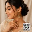 Scanshop India Korean Dome Shaped Oxidised Jhumkas