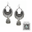 Scanshop India Silver-Plated Beads Beaded Dome Shaped Jhumkas